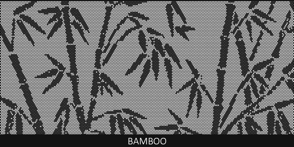 Bamboo perforated pool fencing design pattern by Pool Perf