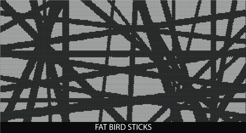 Fat Bird Sticks perforated pool fencing design pattern by Pool Perf