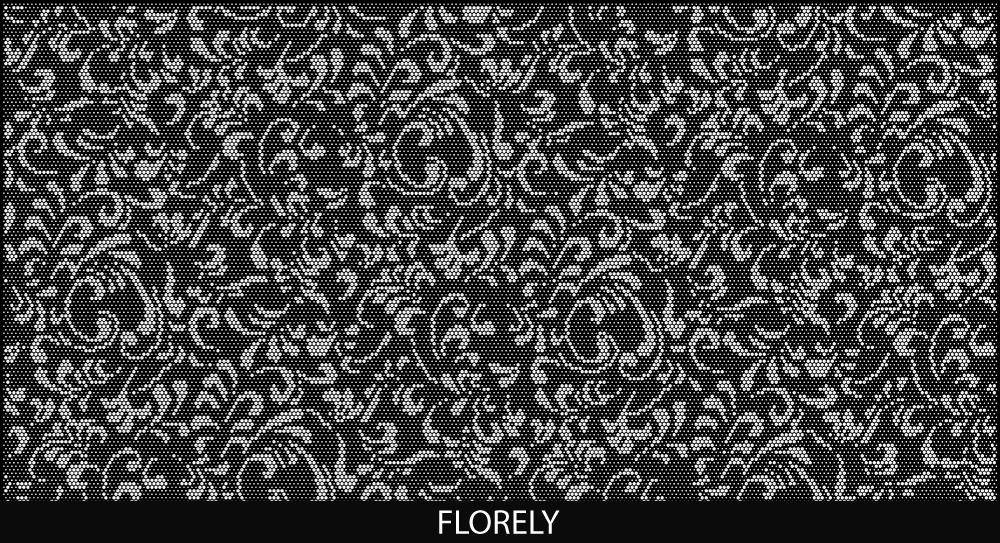 Florely perforated pool fencing design pattern by Pool Perf