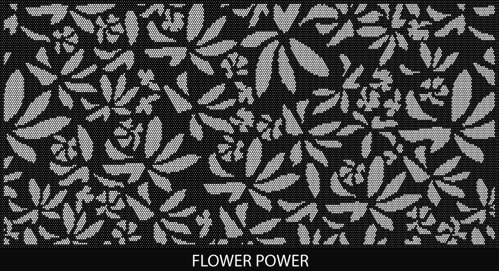 Flower Power perforated pool fencing design pattern by Pool Perf