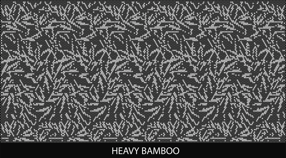 Heavy Bamboo perforated pool fencing design pattern by Pool Perf