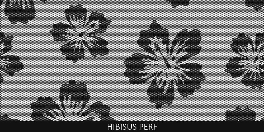 Hibiscus perforated pool fencing design pattern by Pool Perf
