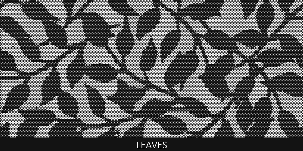 Leaves perforated pool fencing design pattern by Pool Perf