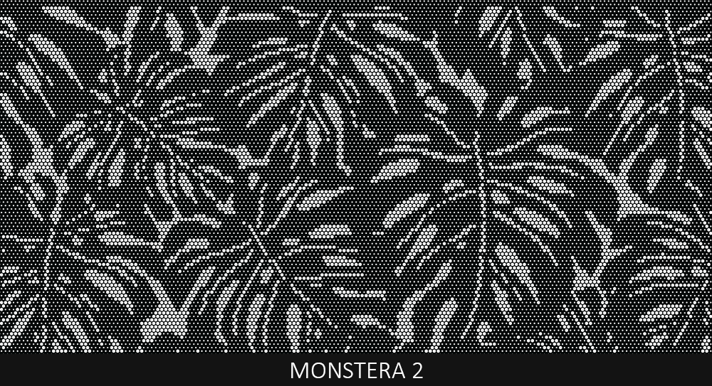 Monstera 2 perforated pool fencing design pattern by Pool Perf
