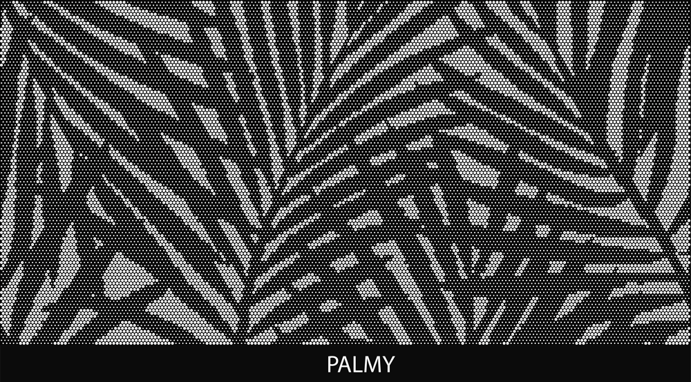 Palmy perforated pool fencing design pattern by Pool Perf