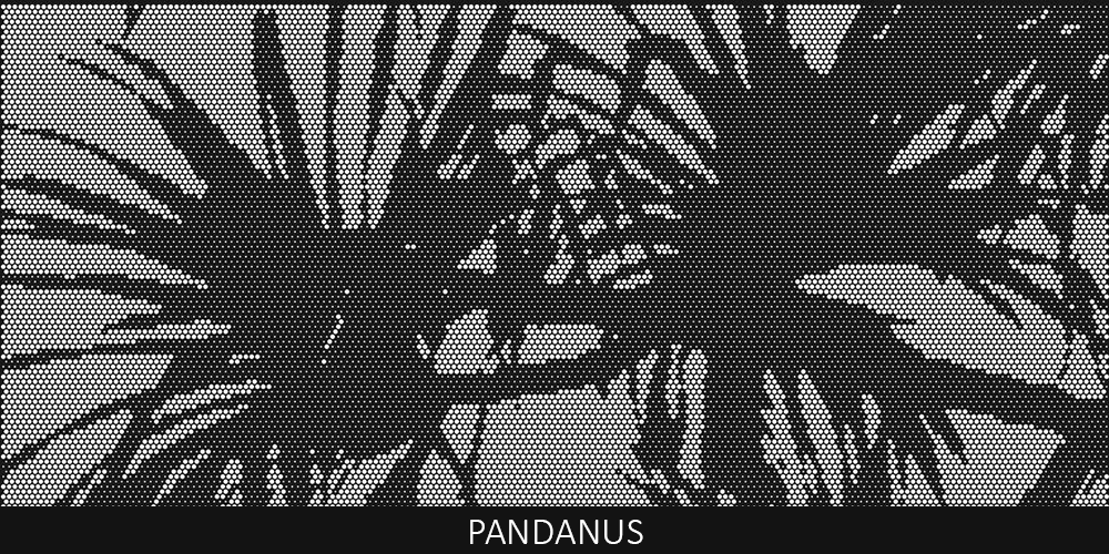Pandanus perforated pool fencing design pattern by Pool Perf