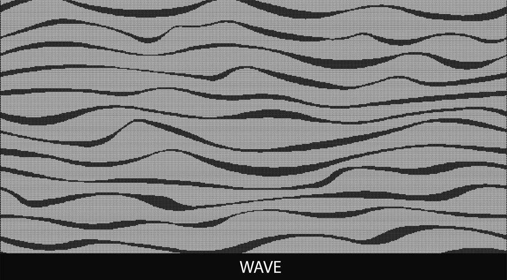 Wave perforated pool fencing design pattern by Pool Perf