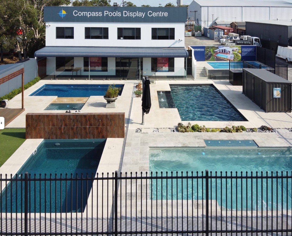 Pool Perf display at Compass Pools Newcastle